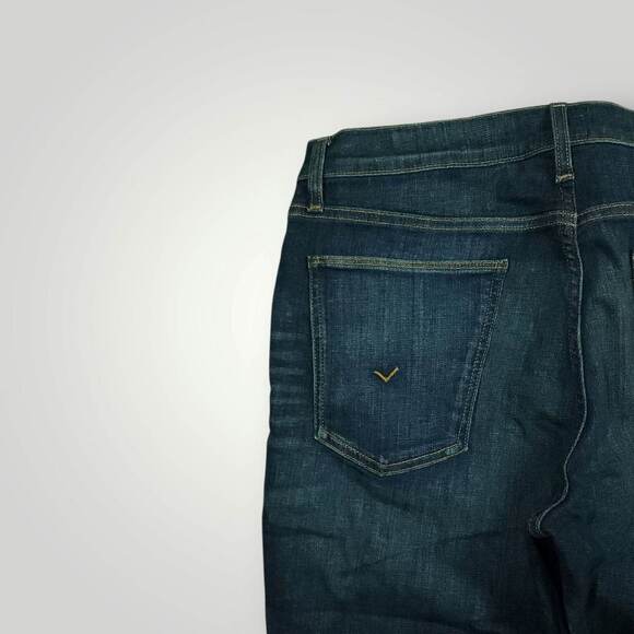 Hudson Jeans Mens 33 Blake Slim Straight Whiskering Mid Rise Stretch Dark Wash - Picture 10 of 12